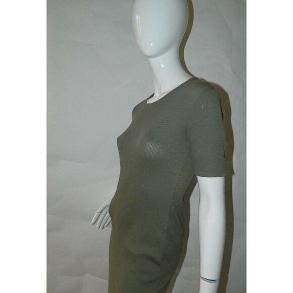 Anthropologie Tavik Dress Green Rib Knit  Maxi Length Scoop Neck Small - Picture 8 of 12